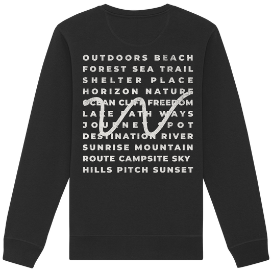 Camping Word-Square - Unisex Bio Basic Sweatshirt