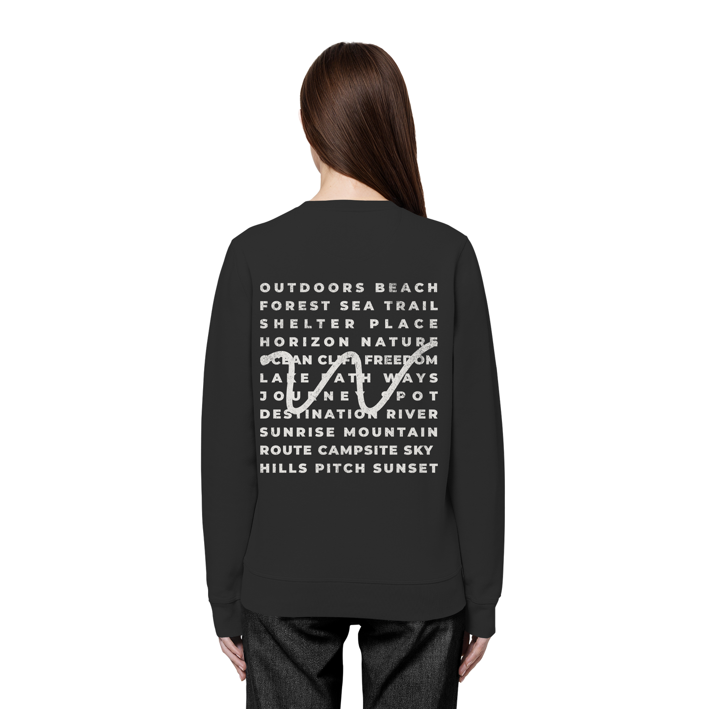 Camping Word-Square - Unisex Bio Basic Sweatshirt