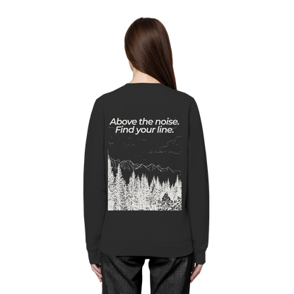 Berggipfel - Above the noise. Find jour line. - Unisex Bio Basic Sweatshirt