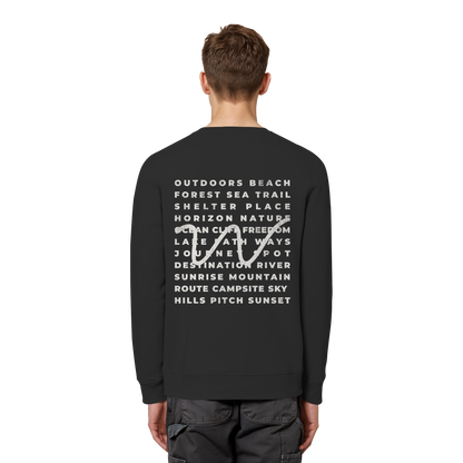 Camping Word-Square - Unisex Bio Basic Sweatshirt