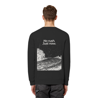 Grüne Wiese - No rush. Just now. - Unisex Bio Basic Sweatshirt