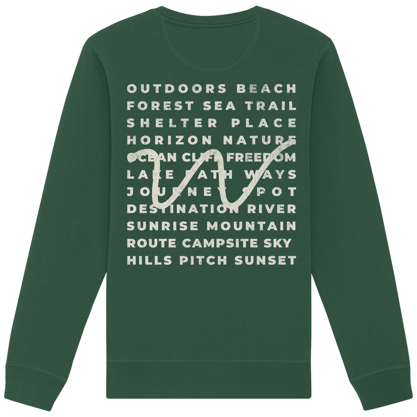 Camping Word-Square - Unisex Bio Basic Sweatshirt