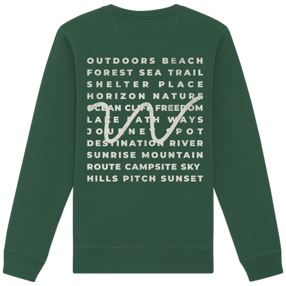 Camping Word-Square - Unisex Bio Basic Sweatshirt