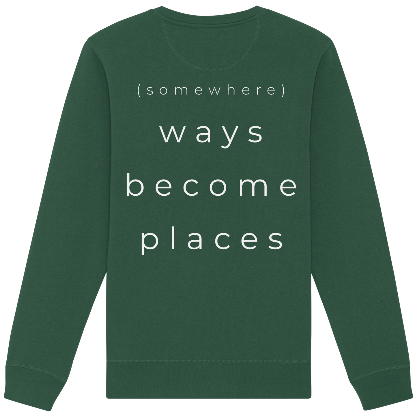 (somewhere) ways become places - Unisex Bio Basic Sweatshirt