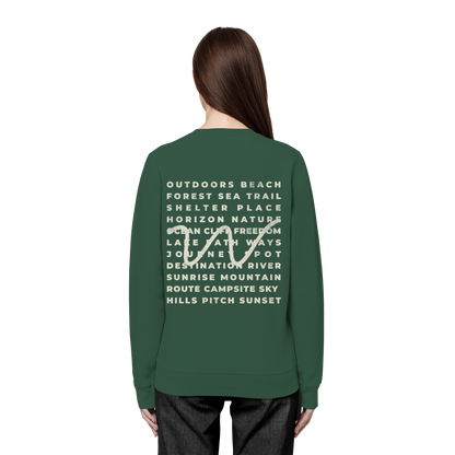 Camping Word-Square - Unisex Bio Basic Sweatshirt