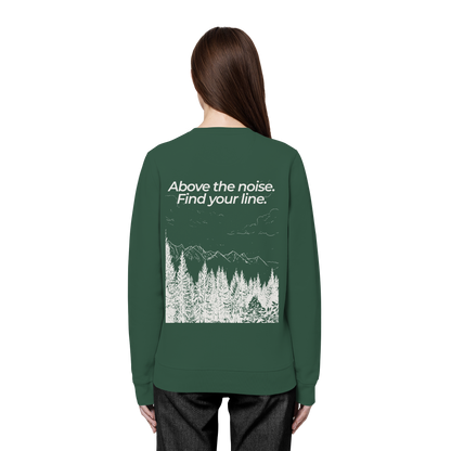 Berggipfel - Above the noise. Find jour line. - Unisex Bio Basic Sweatshirt