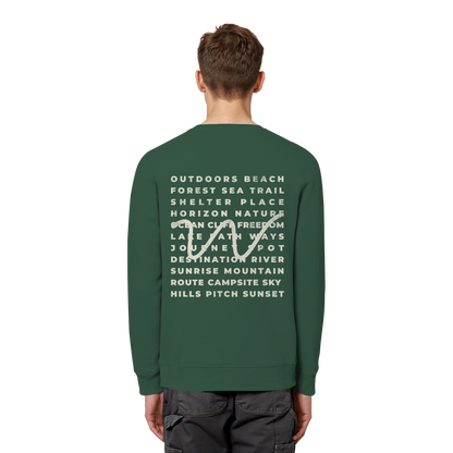 Camping Word-Square - Unisex Bio Basic Sweatshirt