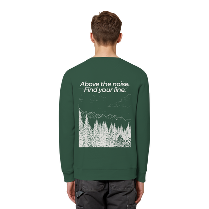 Berggipfel - Above the noise. Find jour line. - Unisex Bio Basic Sweatshirt