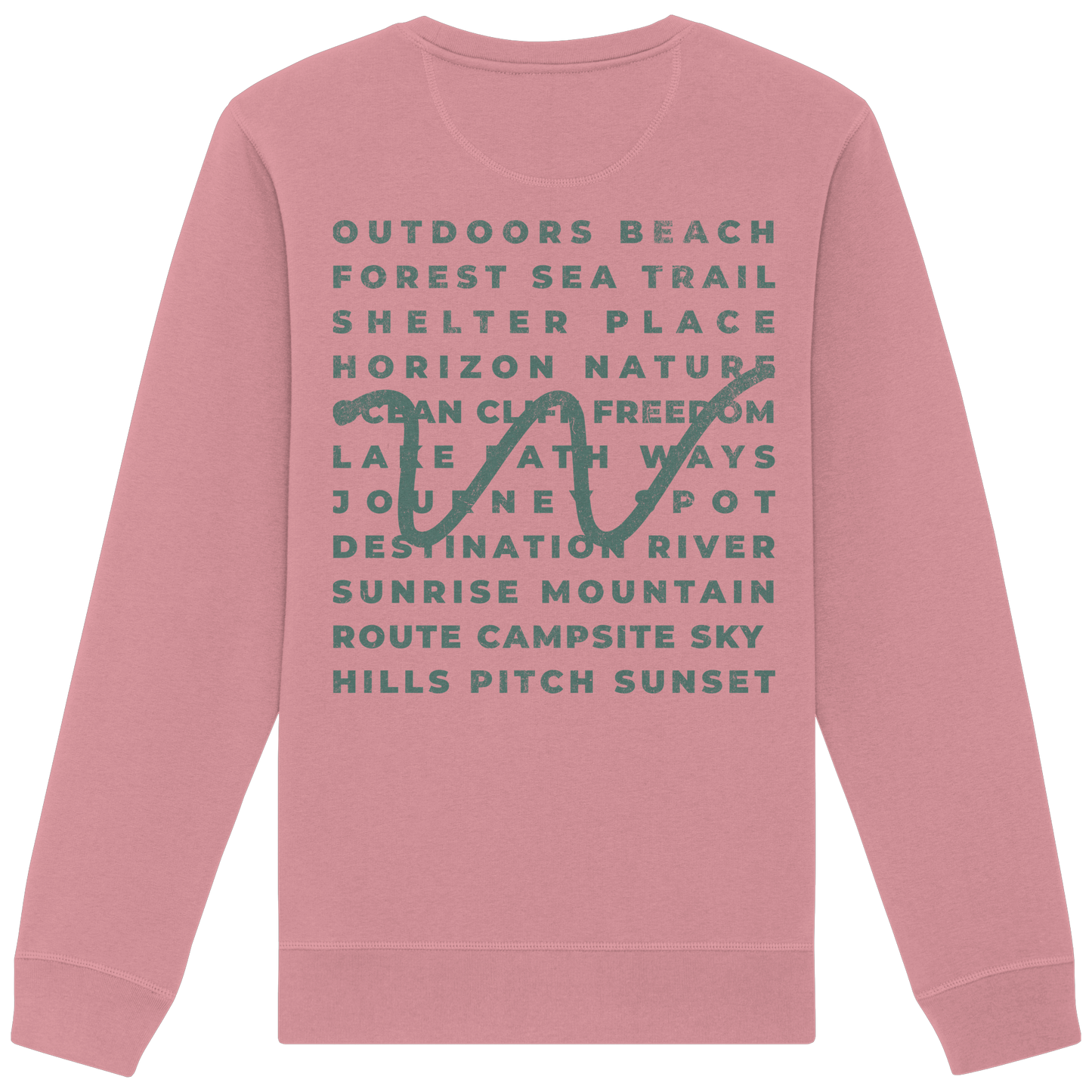 Camping Word-Square - Unisex Bio Basic Sweatshirt