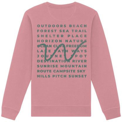 Camping Word-Square - Unisex Bio Basic Sweatshirt