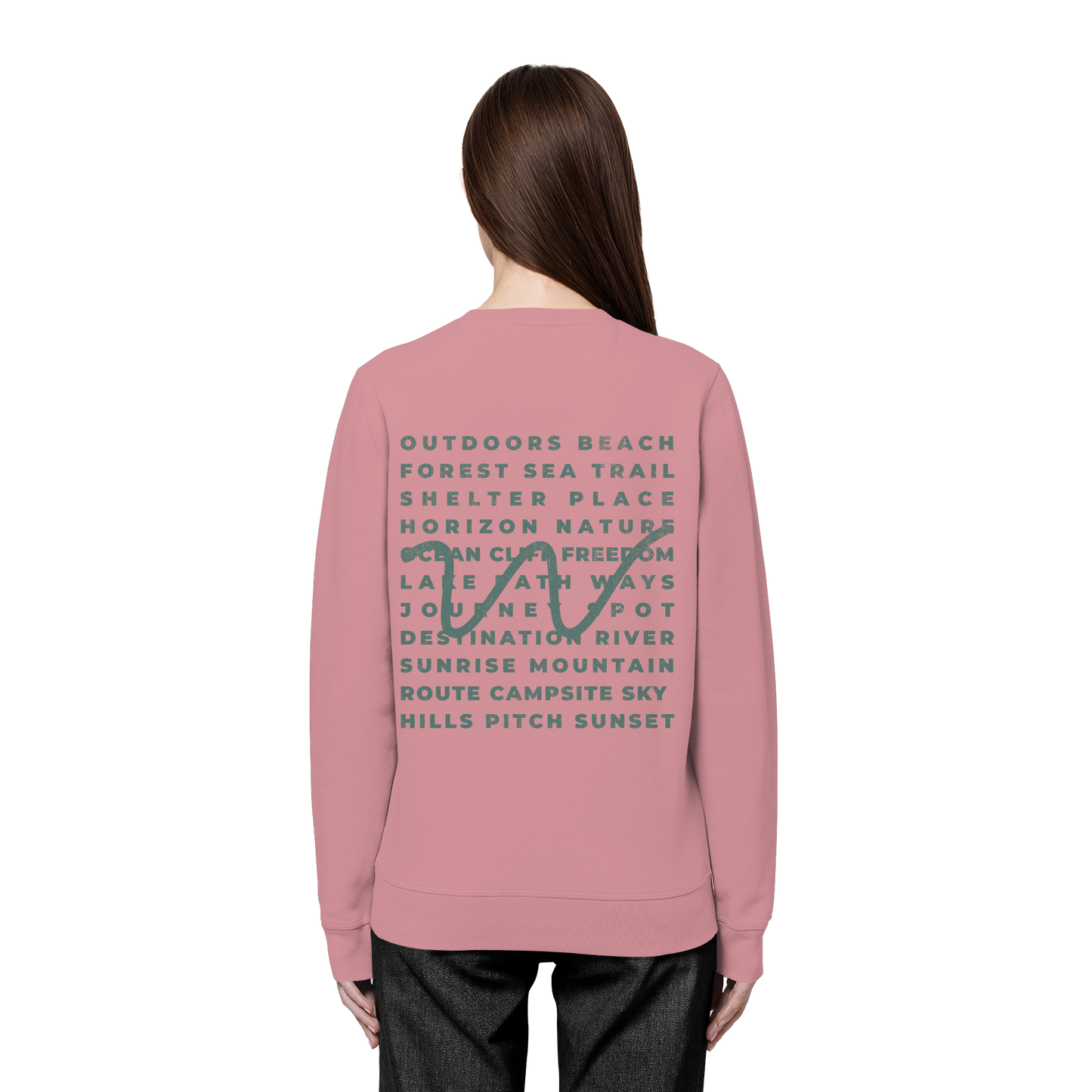 Camping Word-Square - Unisex Bio Basic Sweatshirt
