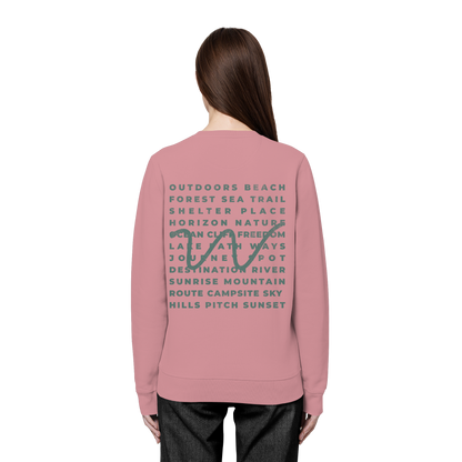 Camping Word-Square - Unisex Bio Basic Sweatshirt