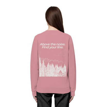 Berggipfel - Above the noise. Find jour line. - Unisex Bio Basic Sweatshirt