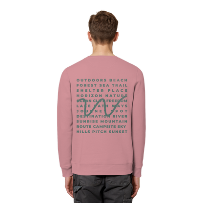 Camping Word-Square - Unisex Bio Basic Sweatshirt
