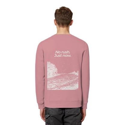 Grüne Wiese - No rush. Just now. - Unisex Bio Basic Sweatshirt