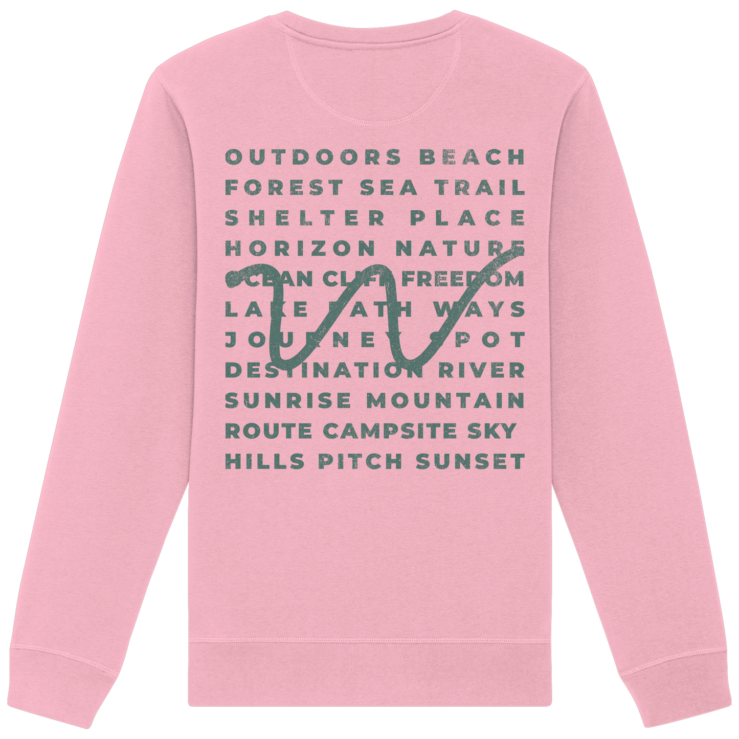 Camping Word-Square - Unisex Bio Basic Sweatshirt