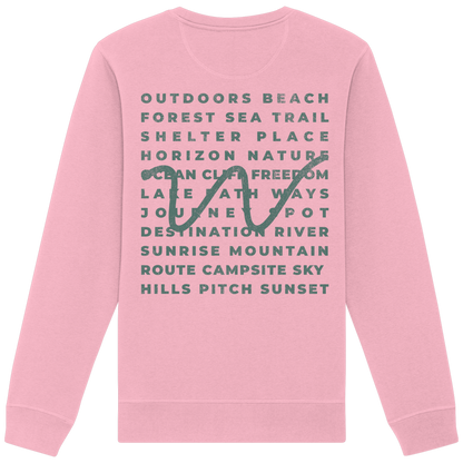 Camping Word-Square - Unisex Bio Basic Sweatshirt