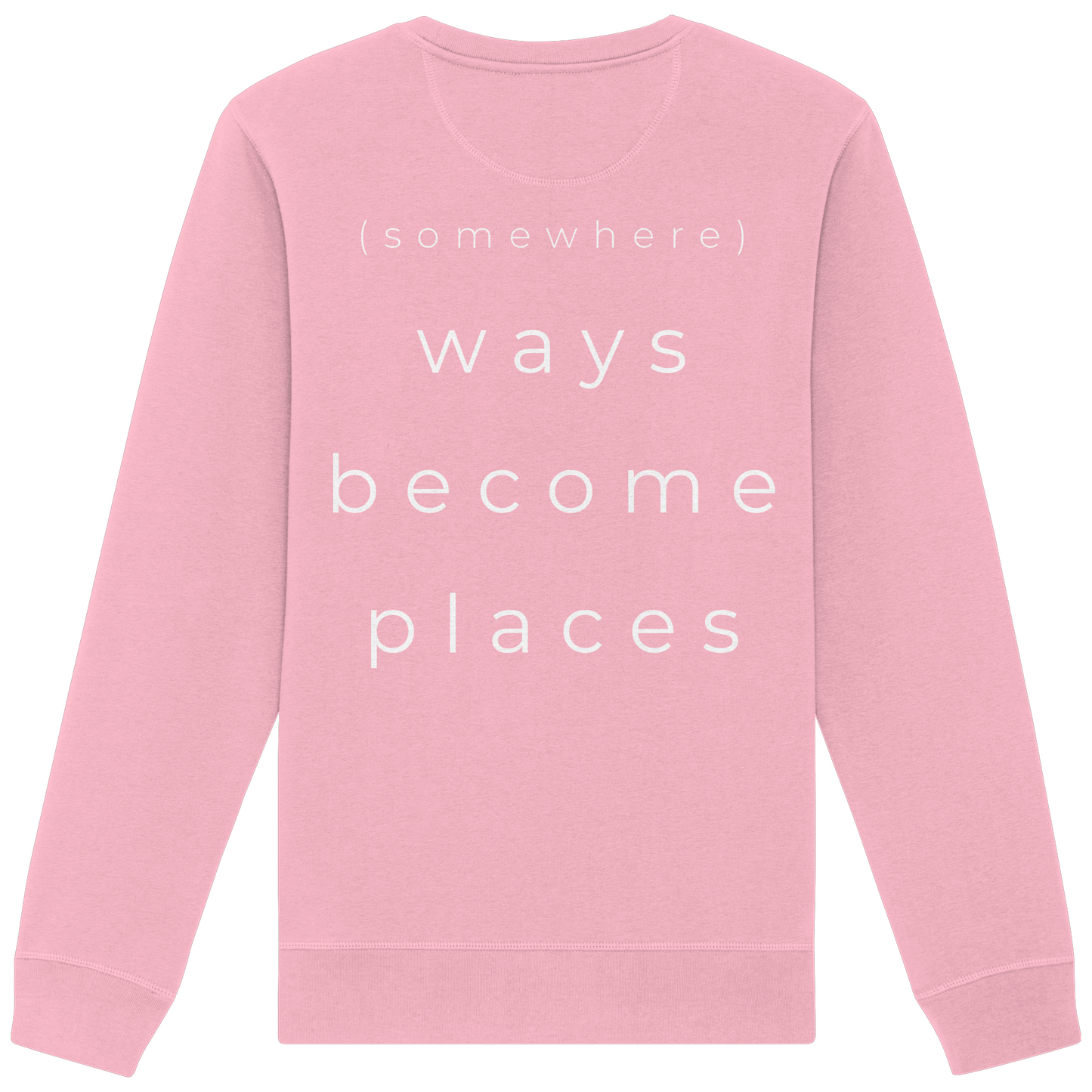 (somewhere) ways become places - Unisex Bio Basic Sweatshirt