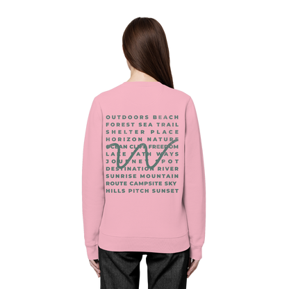 Camping Word-Square - Unisex Bio Basic Sweatshirt