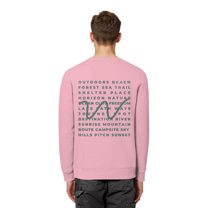 Camping Word-Square - Unisex Bio Basic Sweatshirt