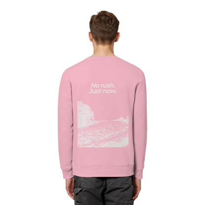 Grüne Wiese - No rush. Just now. - Unisex Bio Basic Sweatshirt