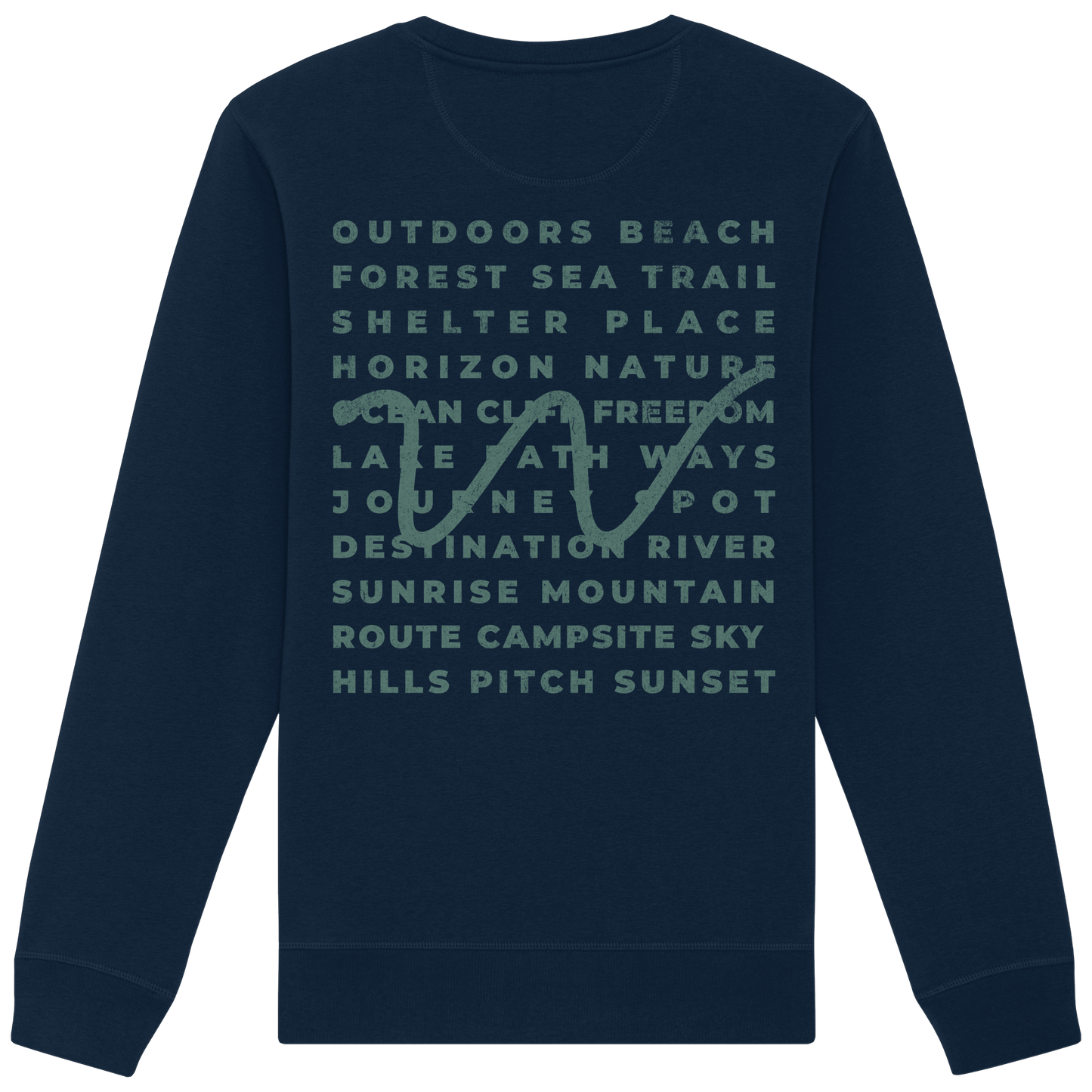 Camping Word-Square - Unisex Bio Basic Sweatshirt