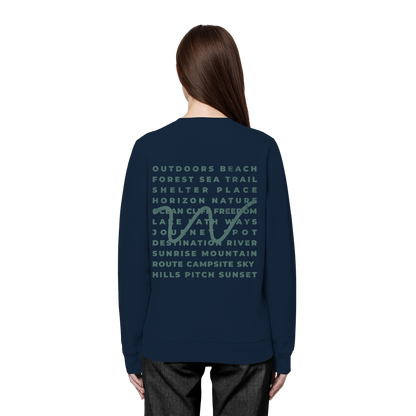 Camping Word-Square - Unisex Bio Basic Sweatshirt