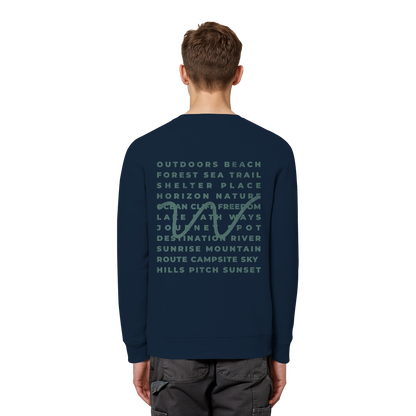 Camping Word-Square - Unisex Bio Basic Sweatshirt