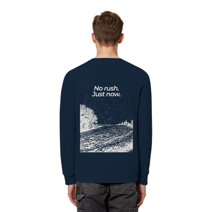 Grüne Wiese - No rush. Just now. - Unisex Bio Basic Sweatshirt