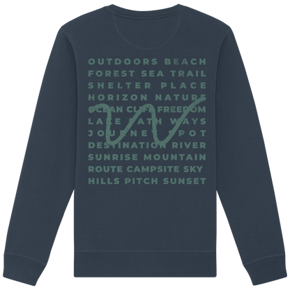 Camping Word-Square - Unisex Bio Basic Sweatshirt