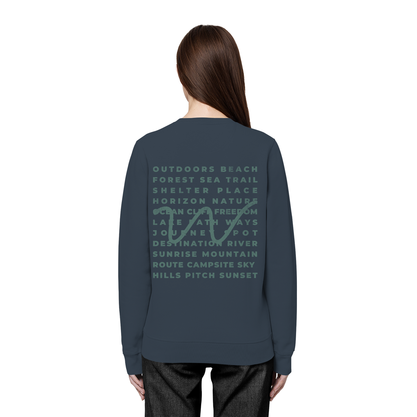 Camping Word-Square - Unisex Bio Basic Sweatshirt