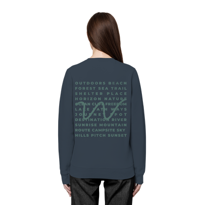 Camping Word-Square - Unisex Bio Basic Sweatshirt