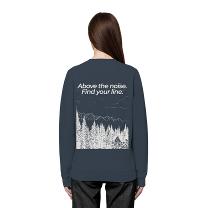 Berggipfel - Above the noise. Find jour line. - Unisex Bio Basic Sweatshirt