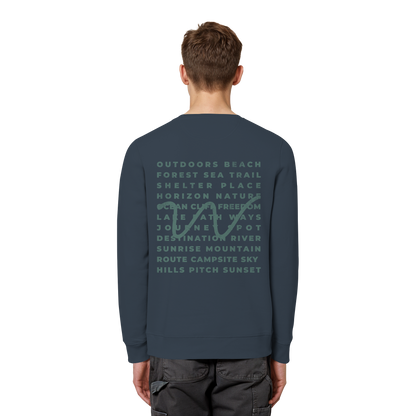 Camping Word-Square - Unisex Bio Basic Sweatshirt