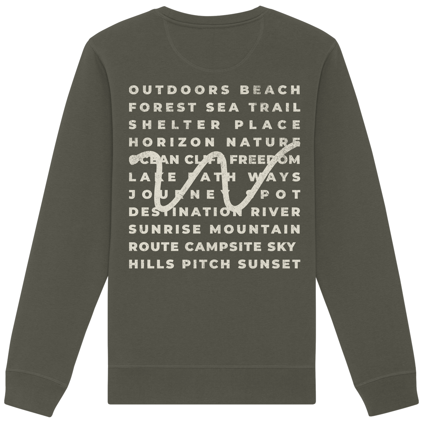 Camping Word-Square - Unisex Bio Basic Sweatshirt