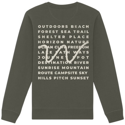 Camping Word-Square - Unisex Bio Basic Sweatshirt