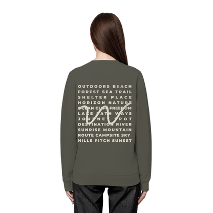 Camping Word-Square - Unisex Bio Basic Sweatshirt