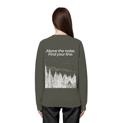 Berggipfel - Above the noise. Find jour line. - Unisex Bio Basic Sweatshirt