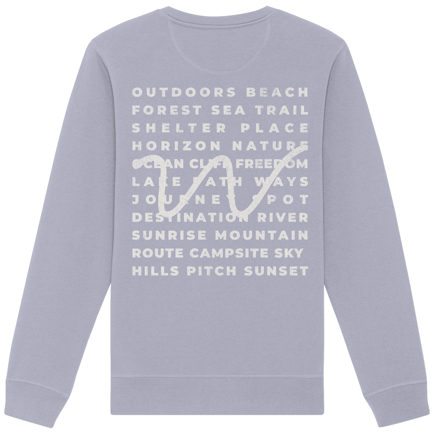 Camping Word-Square - Unisex Bio Basic Sweatshirt