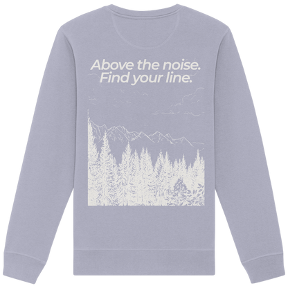 Berggipfel - Above the noise. Find jour line. - Unisex Bio Basic Sweatshirt