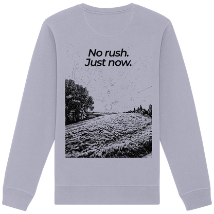 Grüne Wiese - No rush. Just now. - Unisex Bio Basic Sweatshirt