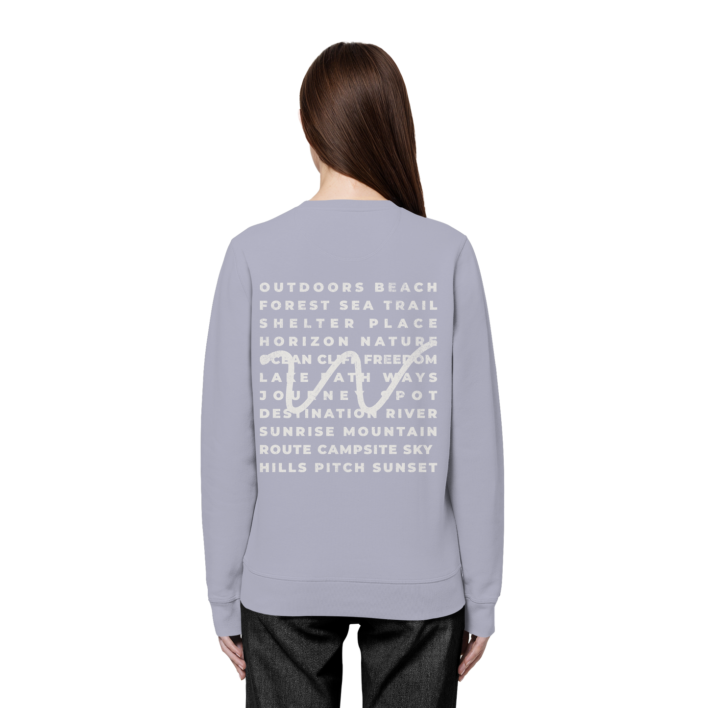 Camping Word-Square - Unisex Bio Basic Sweatshirt
