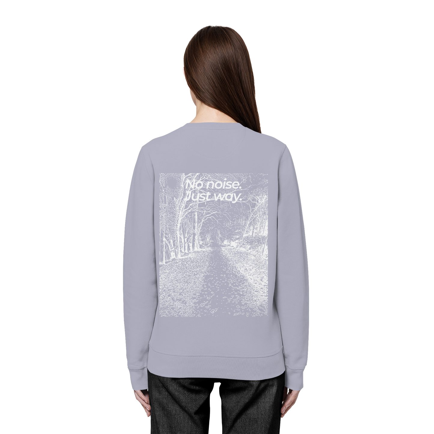 Waldweg - No noise. Just way. - Unisex Bio Basic Sweatshirt