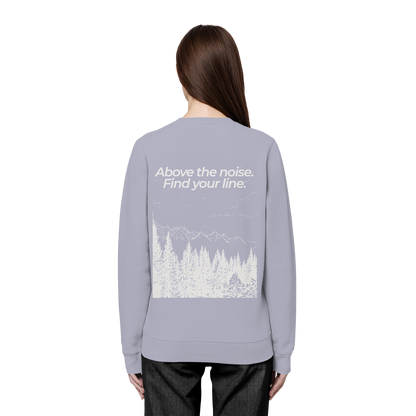 Berggipfel - Above the noise. Find jour line. - Unisex Bio Basic Sweatshirt