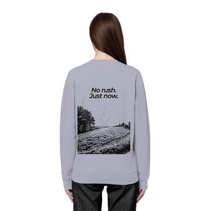 Grüne Wiese - No rush. Just now. - Unisex Bio Basic Sweatshirt