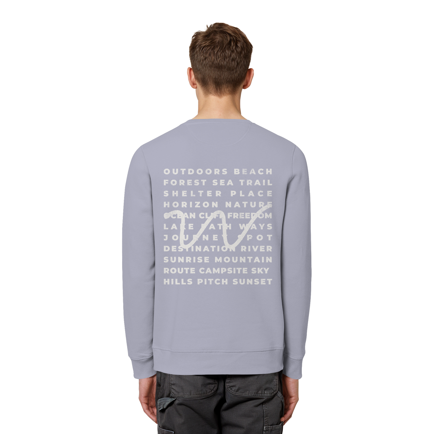 Camping Word-Square - Unisex Bio Basic Sweatshirt