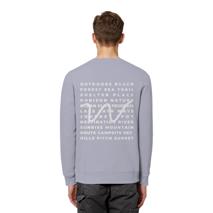 Camping Word-Square - Unisex Bio Basic Sweatshirt