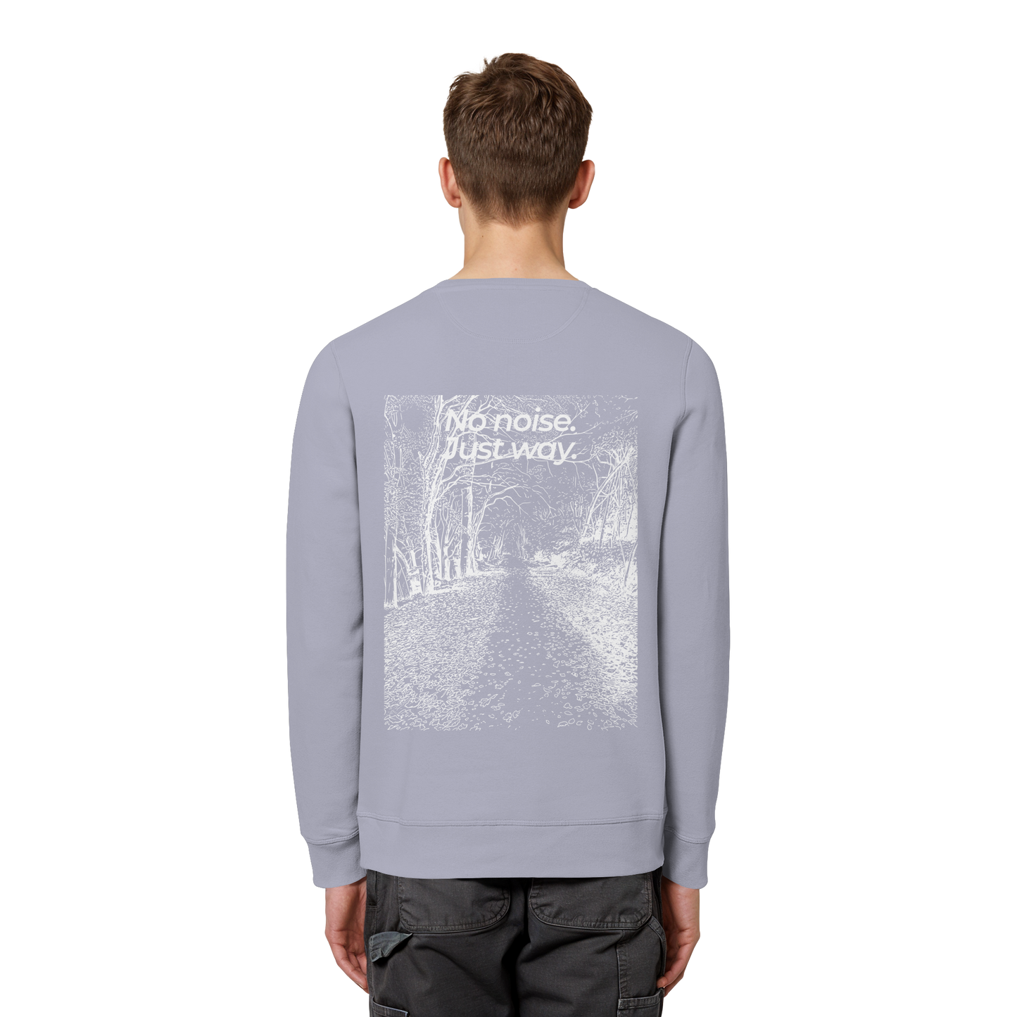 Waldweg - No noise. Just way. - Unisex Bio Basic Sweatshirt