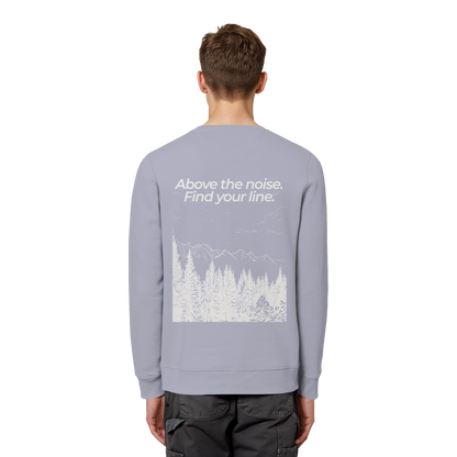 Berggipfel - Above the noise. Find jour line. - Unisex Bio Basic Sweatshirt