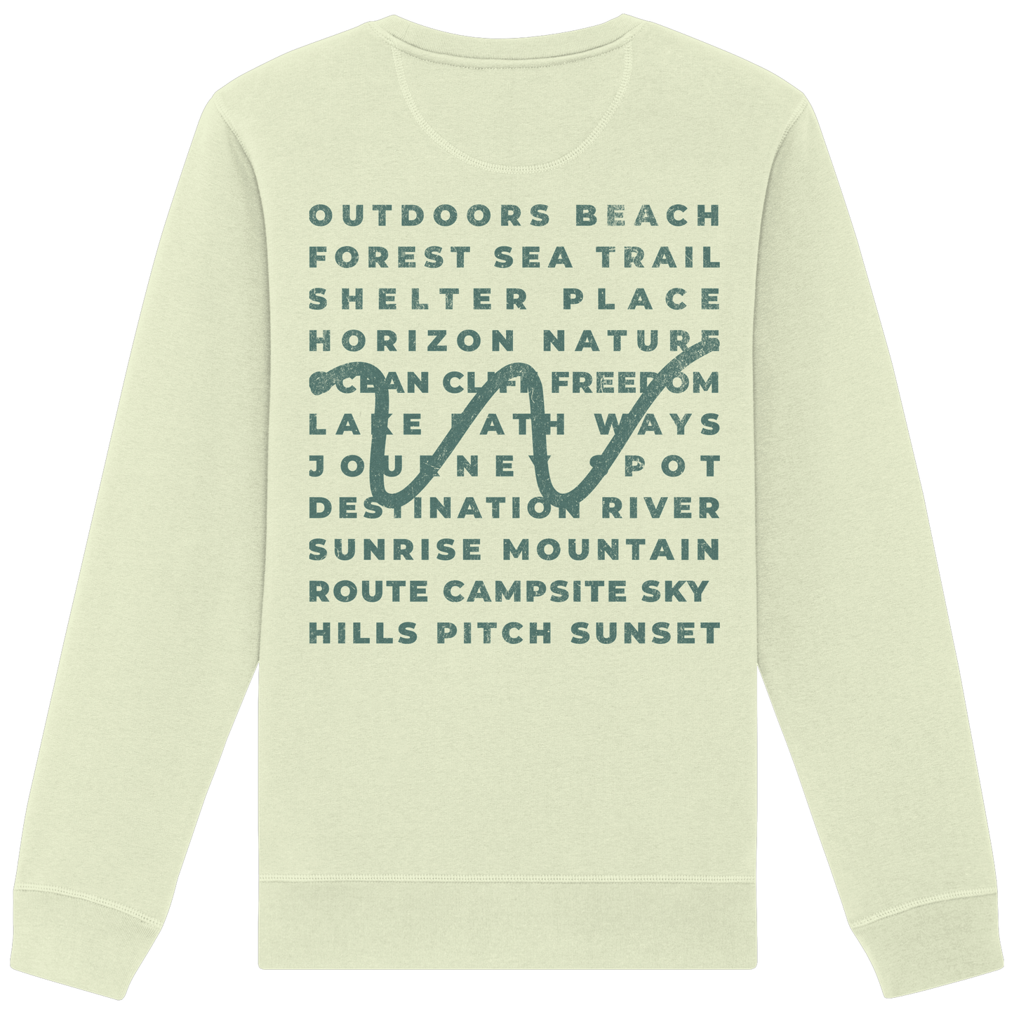 Camping Word-Square - Unisex Bio Basic Sweatshirt